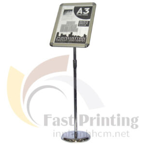 KỆ MENU INOX CAO CẤP SIZE A3 - A4