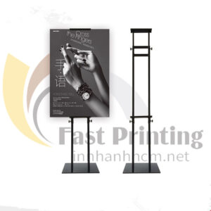 GIÁ ĐỂ MENU CHỮ H HAI MẶT ĐIỀU CHỈNH