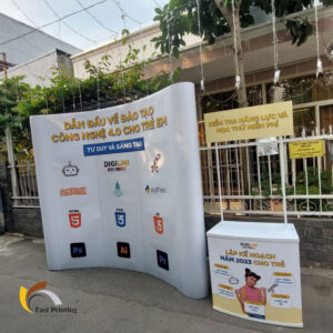 BACKDROP DI ĐỘNG 3x3 Ô CONG