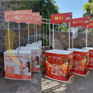 BOOTH NHỰA SAMPLING QUẦY BÁN HÀNG DI ĐỘNG