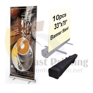 STANDEE CUỐN NHỰA CAO CẤP TRƯNG BÀY SỰ KIỆN TRONG NHÀ
