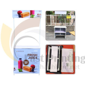 BOOTH SAMPLING SẮT XẾP GỌN 4 PHẦN