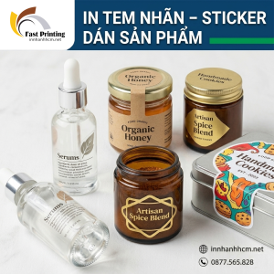 In Tem Nhãn, Sticker Dán Sản Phẩm Giá Rẻ TPHCM | In Nhanh HCM