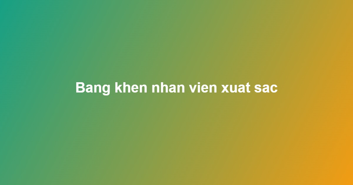 mẫu bằng khen đẹp
