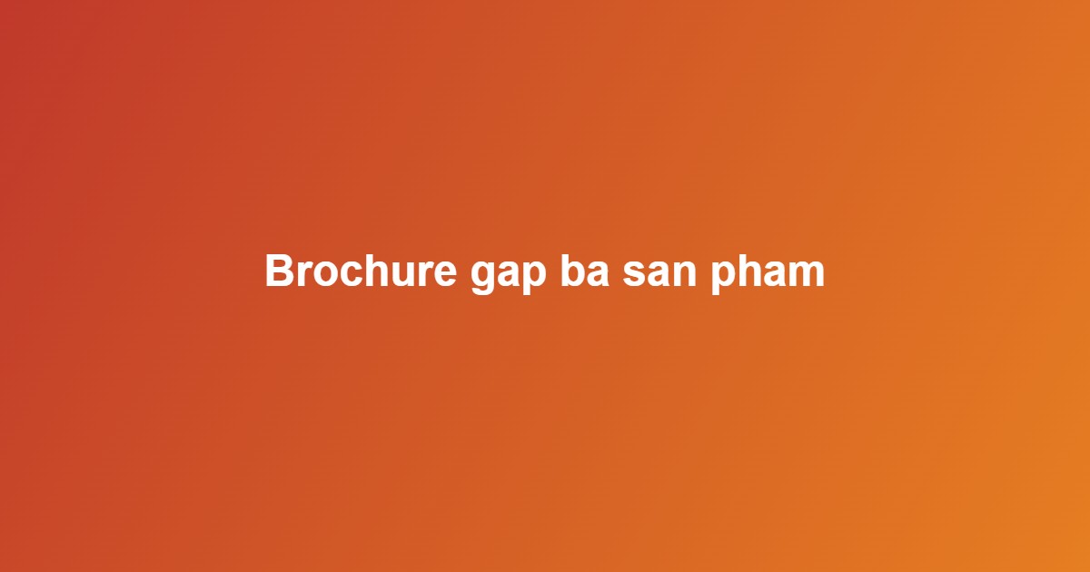 in brochure gấp 3 giá rẻ