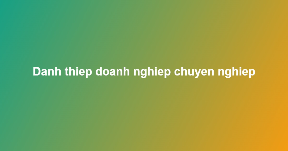 in name card giá rẻ tphcm