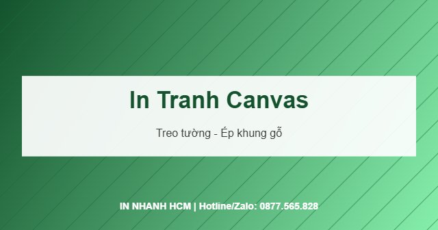 in tranh canvas